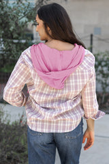 Bout buttoned hooded jacket *