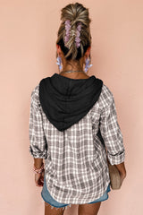 Bout buttoned hooded jacket *
