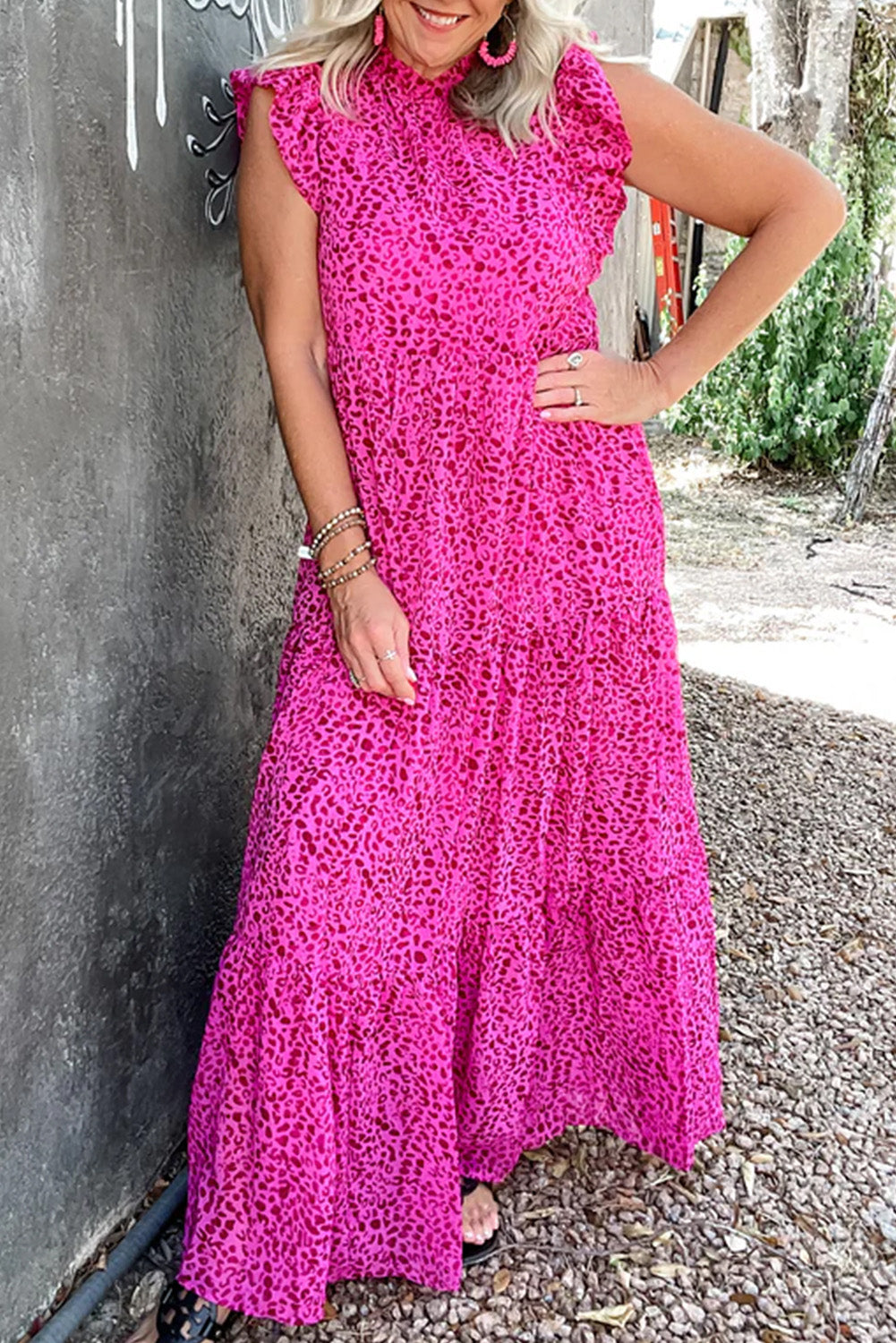 Long ruffle dress *