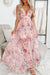 Romantic long dress with floral pattern *