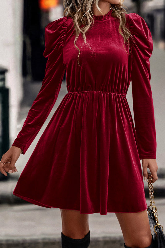 Robe swing swing Dahlia Velvet Velvet Filve