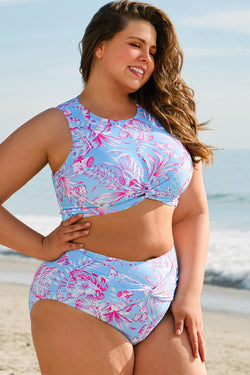 Ensemble bikini imprimé floral grande taille *