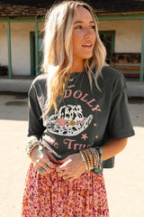 Confiamos en la camiseta gráfica en Dolly Western Fashion Grey
