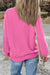 UNE Round neck sweatshirt and drooping shoulders