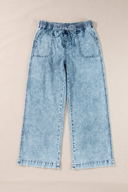 Myosotis Pants in large right denim with mineral washing cord