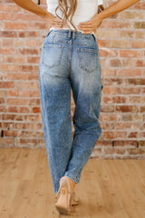 Jean délavé vintage classique bleu