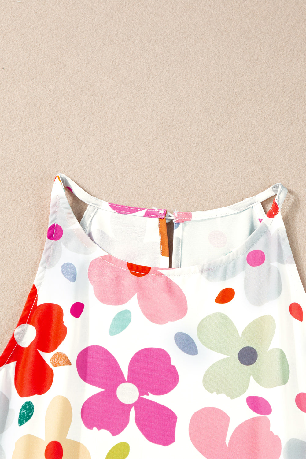 Débardeur blanc à imprimé floral *-A WOMAN WE LOVE