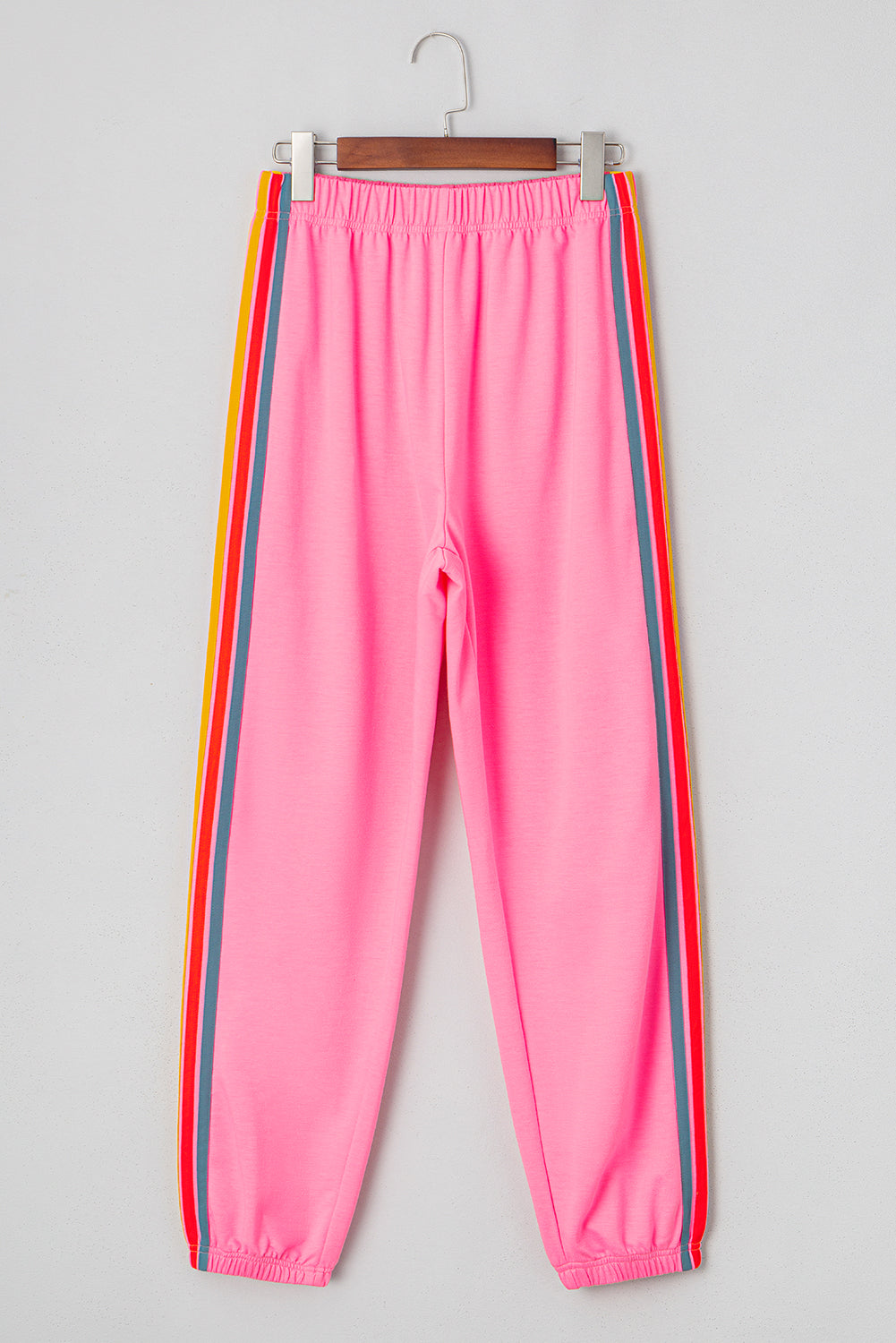 Pantalon de survêtement taille haute rose *