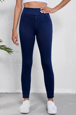 Jegging Slim Extensible Alta Ashleigh Blue en color