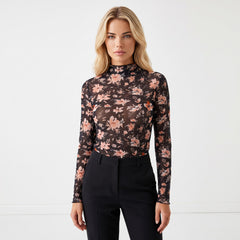 Black slim high with long sleeves *