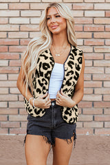Léopard print -printed vest *