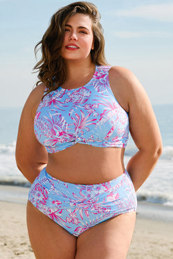 Ensemble bikini imprimé floral grande taille *