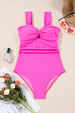 Maillot de bain une pièce rose vif *