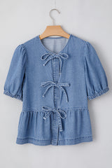 Chemise en jean bleu crépuscule *-A WOMAN WE LOVE