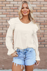 Blouse en velours volants-A WOMAN WE LOVE