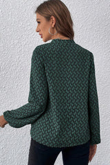 Chemisier vert à manches bouffantes *-A WOMAN WE LOVE