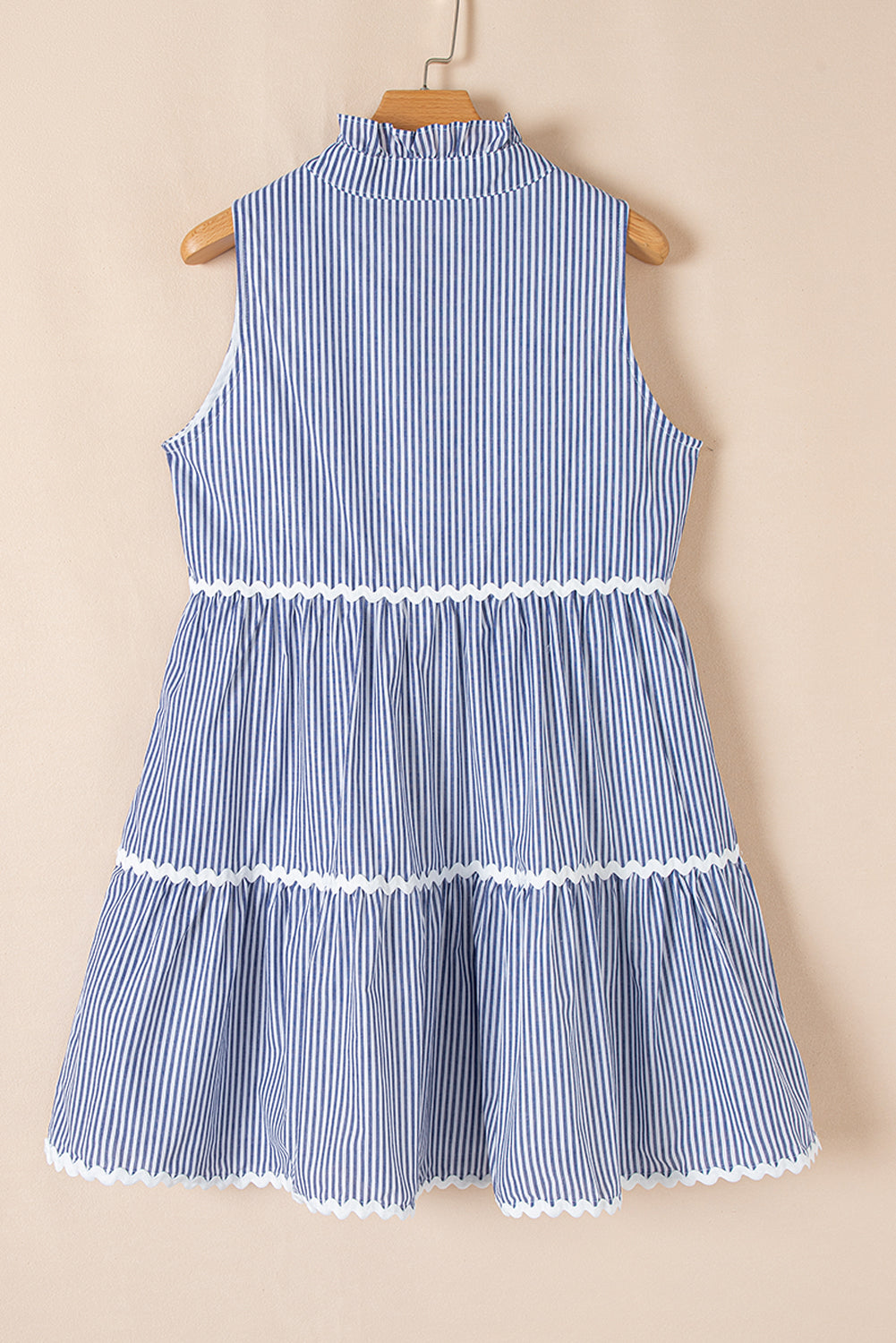 Robe Sans Manches Chic à Encolure Fendue *