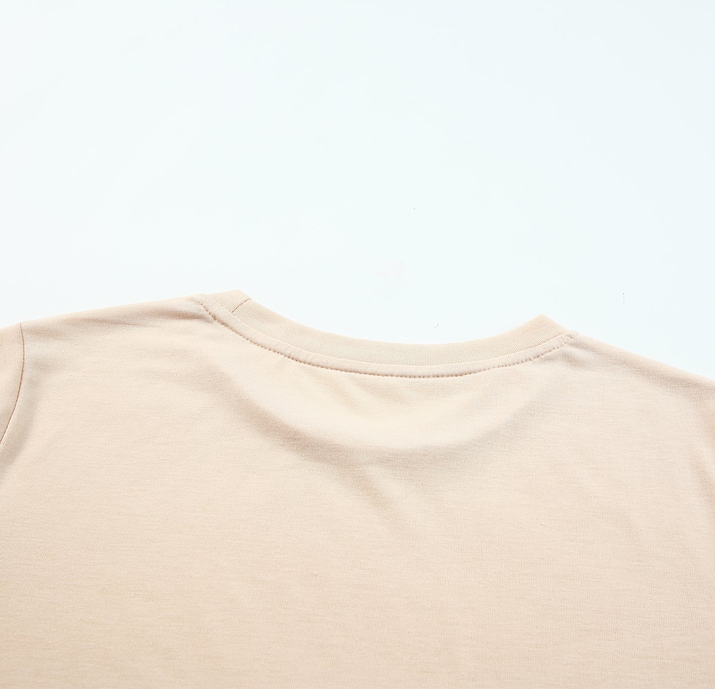 Khaki Color Color Crew Tee