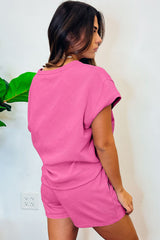 Ensemble 2 pièces de short rose-A WOMAN WE LOVE