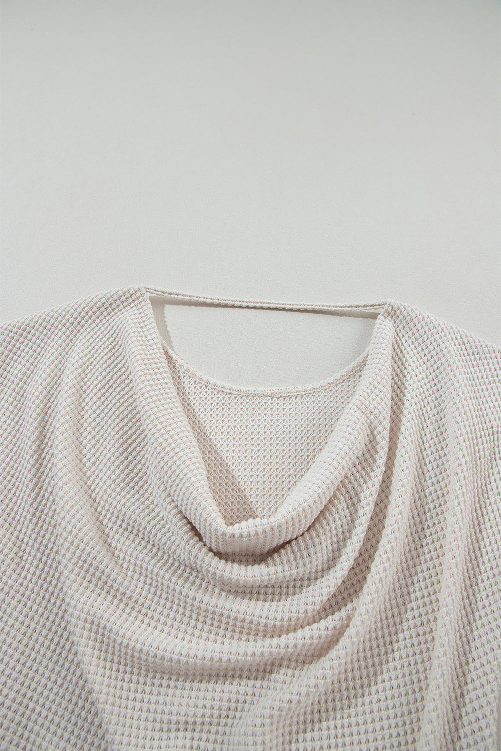 Erbicot Draped Open Back Textured Tee