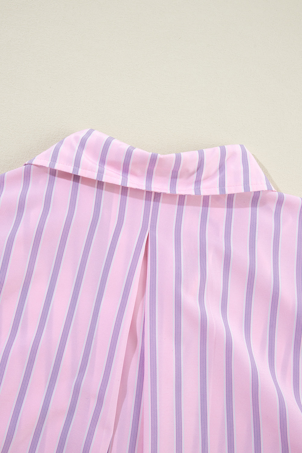 Pink Stripe Chest Pocket Casual Shirt