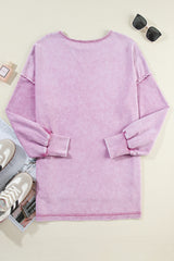 Drooping shoulder sweatshirt