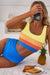 Maillot de Bain Colorblock Chic *