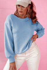 Sudadera azul redonda azul *