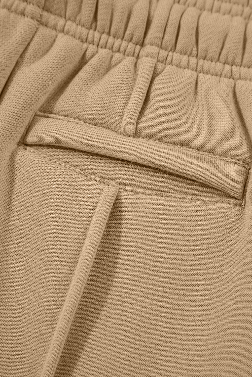 Pantalon large de la couture exposée gris fumé