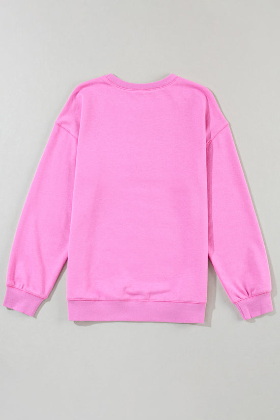 Sweatshirt relaxed in relief with Bonbon Coffee letter