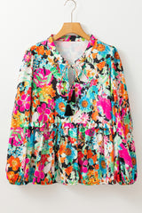 Blouse multicolore à floral-A WOMAN WE LOVE