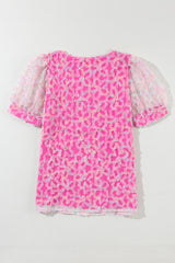 Blouse à manches courtes bouffantes-A WOMAN WE LOVE