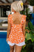 Flying Orange Tank Tofr y Floral Print estampado