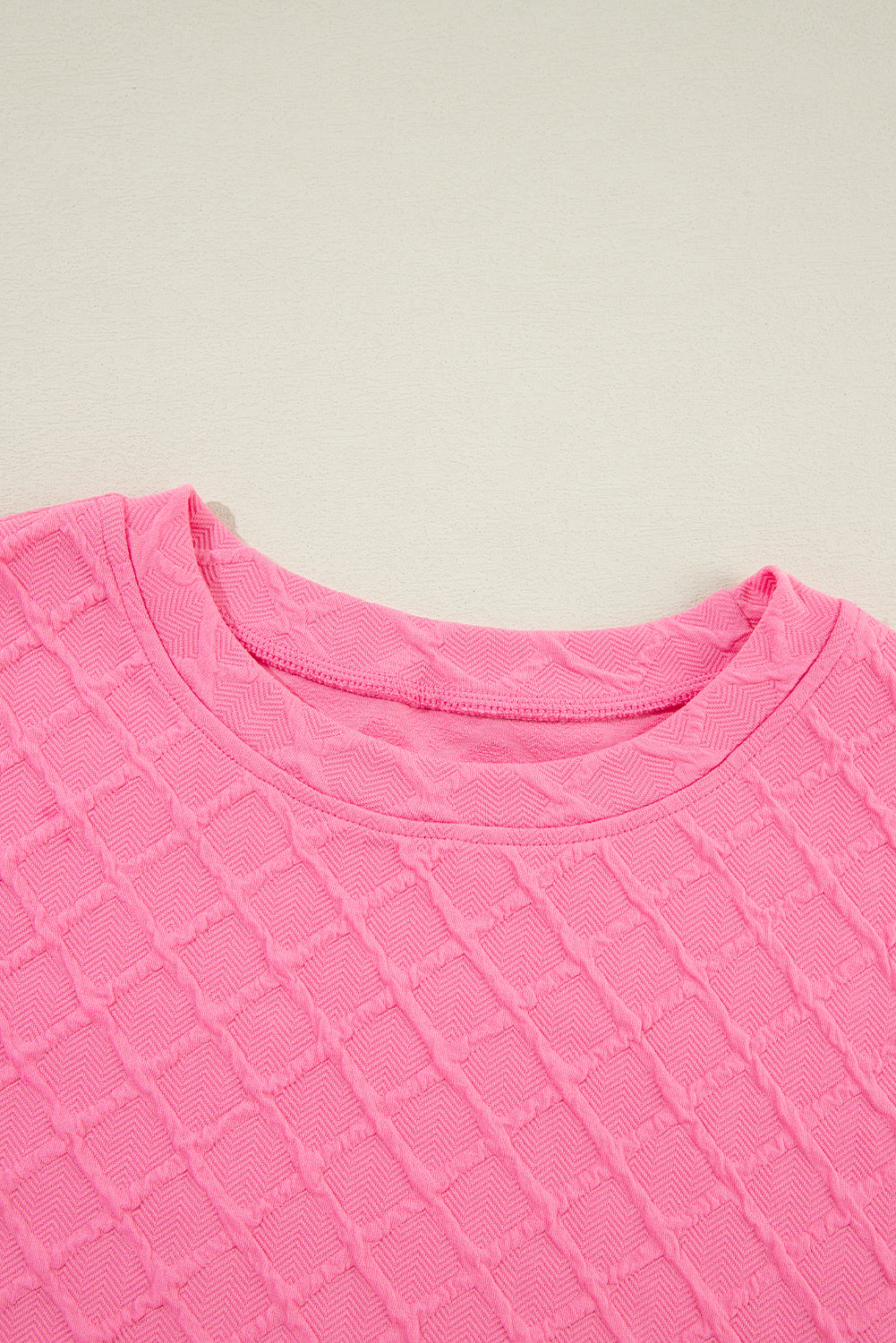 Ensemble Short & T-shirt texturé à carreaux *-A WOMAN WE LOVE