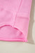 Amplia sudadera con boutheter rosa unido