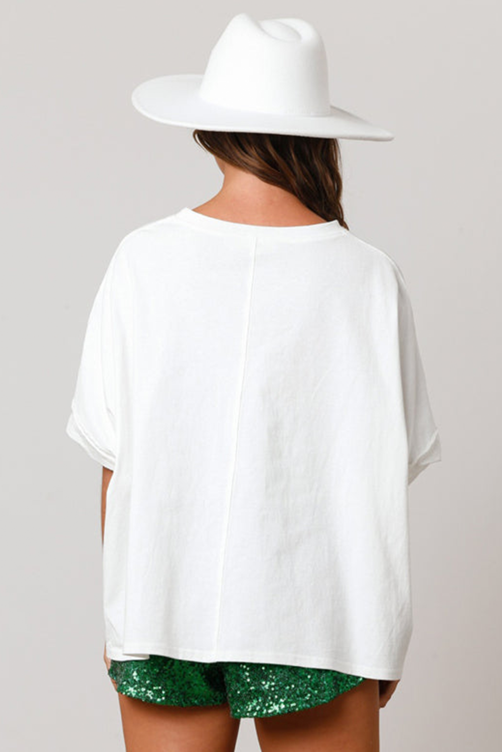 Fashionable white t-shirt with lifeline pattern st Patrick