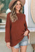 Large textured sweater with a flood of the color of the color of a plain color Gold Flame