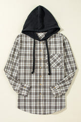 Bout buttoned hooded jacket *