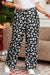 Leopard Print Wide Pockets Plus Size Leopard Pants