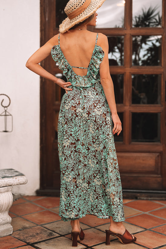 Elegant dress with floral print *