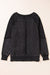 Black Sweatshirt with Raglan and Patchwork sleeves *