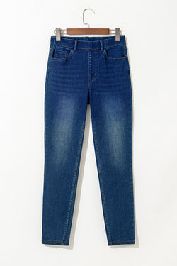 Ashleigh blue jeans relaxed in faded stretch knit *