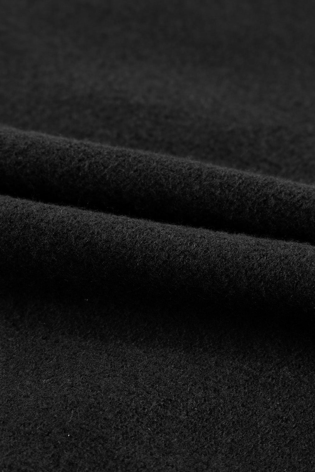 Sweat à manche à pouce nerveux zippé noir