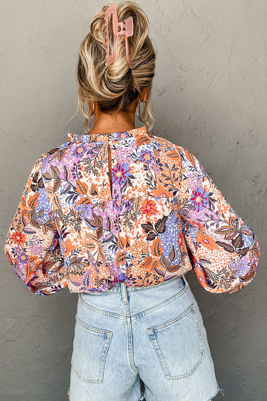 Multicolored flowery blouse *