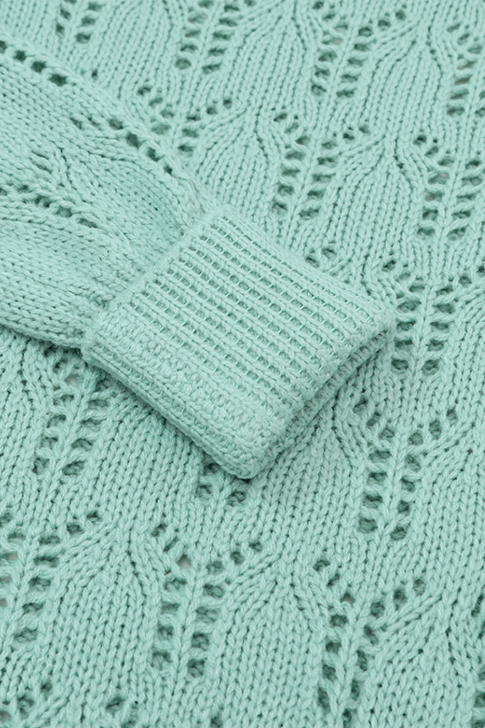 Pull Papetelle tricoté vert vert