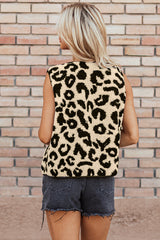 Léopard print -printed vest *