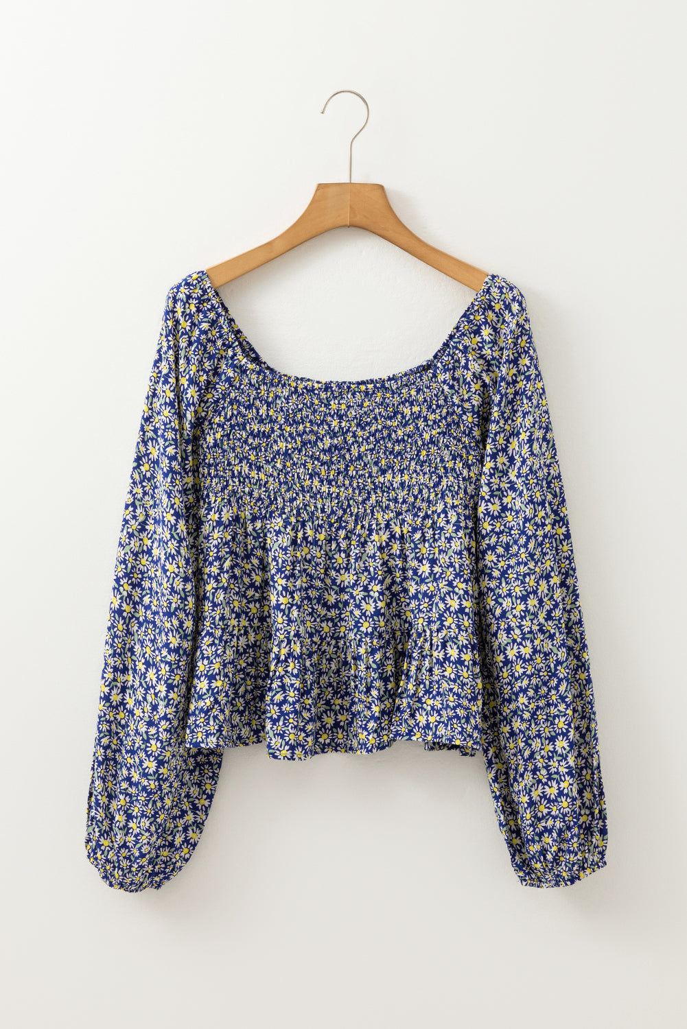Chemisier bleu bohème imprimé floral *-A WOMAN WE LOVE