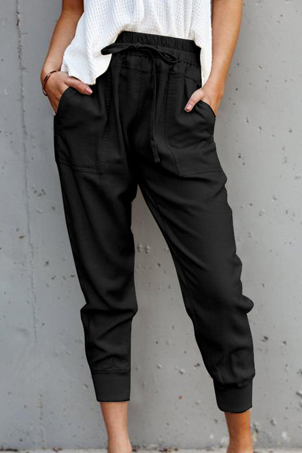 Pantalons de poches causales noires