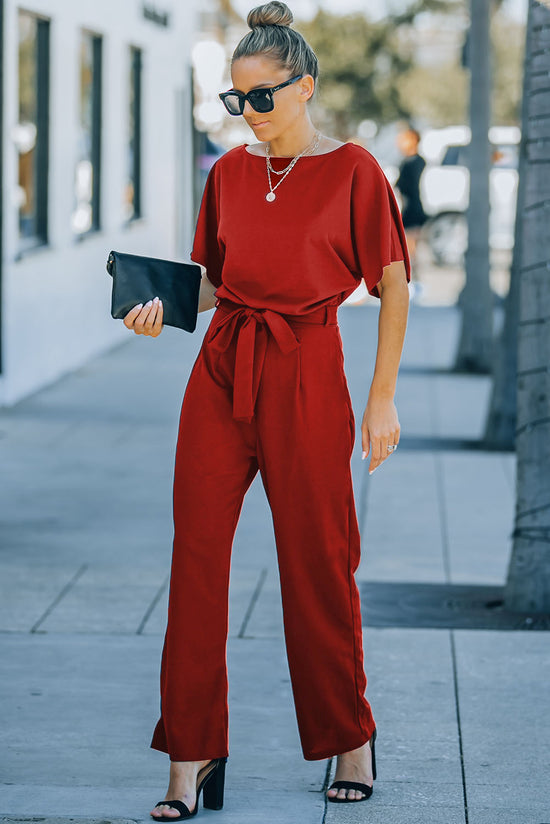 Gran combinación de pierna roja rojo brillante