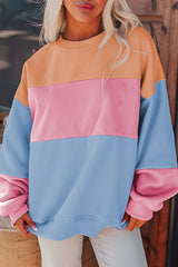 Sky blue sweatshirt with drooping shoulders *
